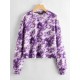 Drop Shoulder Tie Dye Pullover