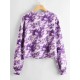 Drop Shoulder Tie Dye Pullover