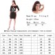 women's new sexy seven-point sleeve letter print large size dress short dress