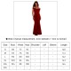 Sexy new one-line V-neck ruffle dress banquet evening dresses long dress